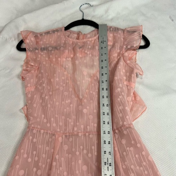 Lucy In The Sky Pink Open Back Flutter Sleeve Mini Dress - Picture 4 of 10